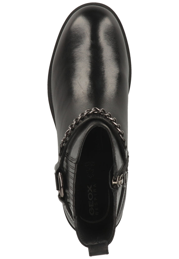 Geox Stiefelette Nappaleder Schwarz