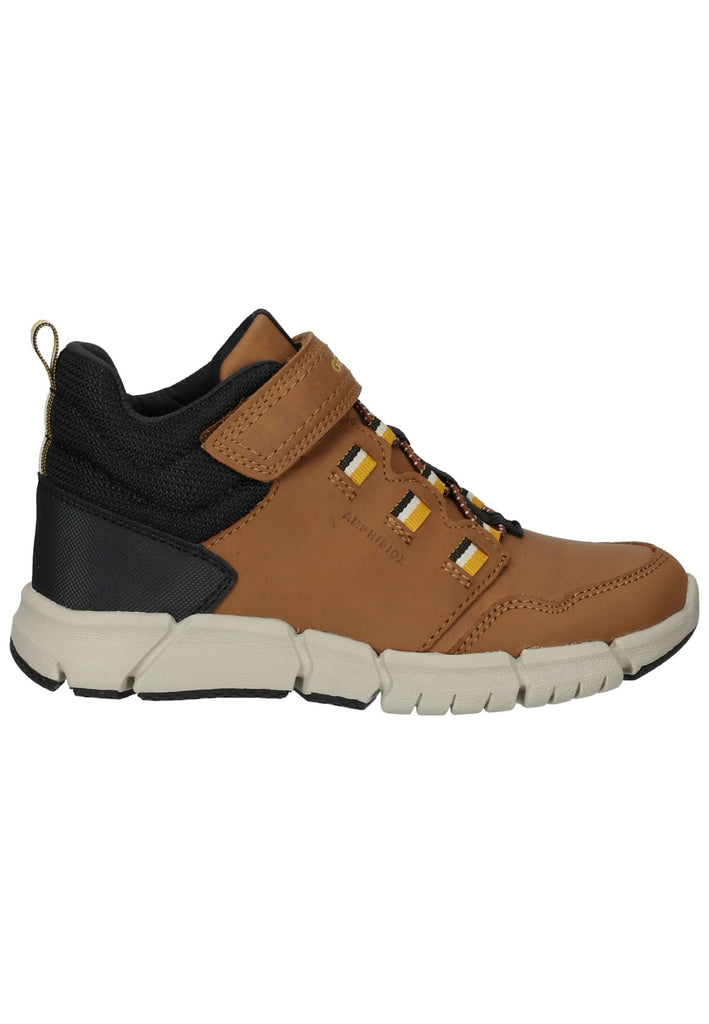 Geox Stiefelette Nubukleder/Textil Braun/Gelb
