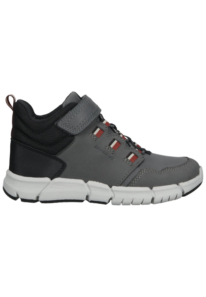 Geox Stiefelette Nubukleder/Textil Grau/Rot