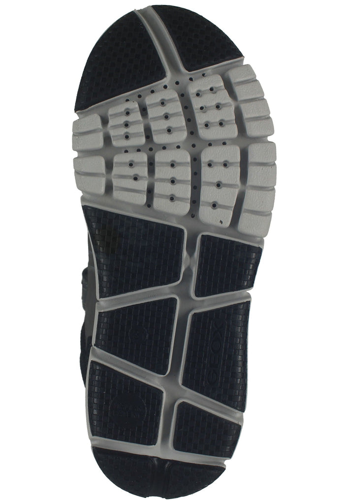 Geox Stiefelette Nubukleder/Textil Grau/Rot