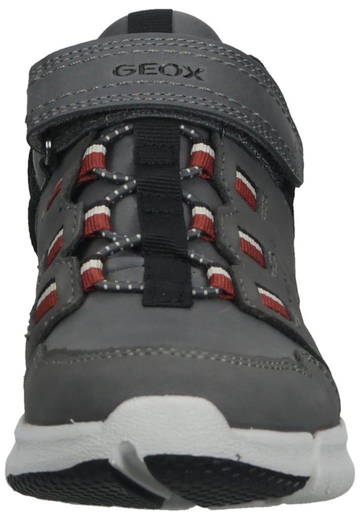 Geox Stiefelette Nubukleder/Textil Grau/Rot