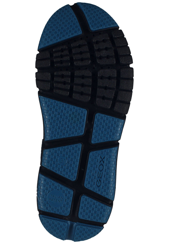 Geox Stiefelette Nubukleder/Textil Schwarz/Blau