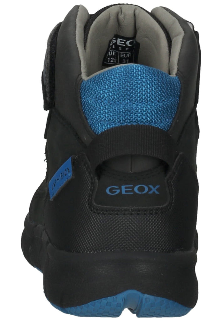Geox Stiefelette Nubukleder/Textil Schwarz/Blau