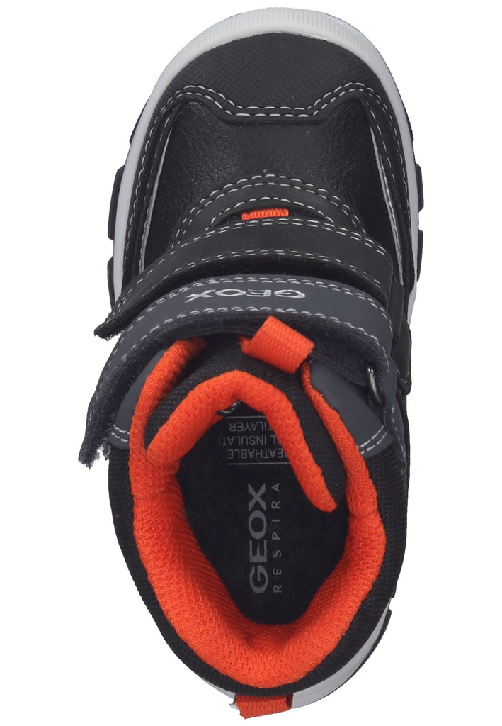 Geox Stiefelette Synthetik Schwarz/Orange