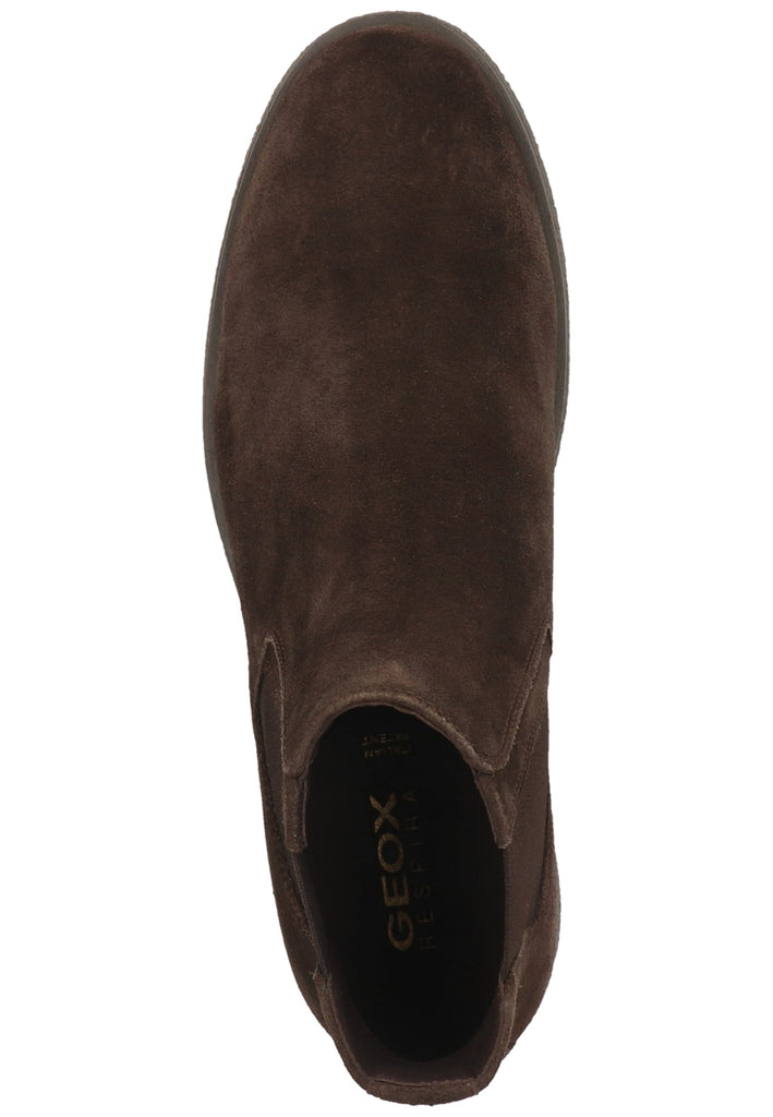 Geox Stiefelette Veloursleder Coffee