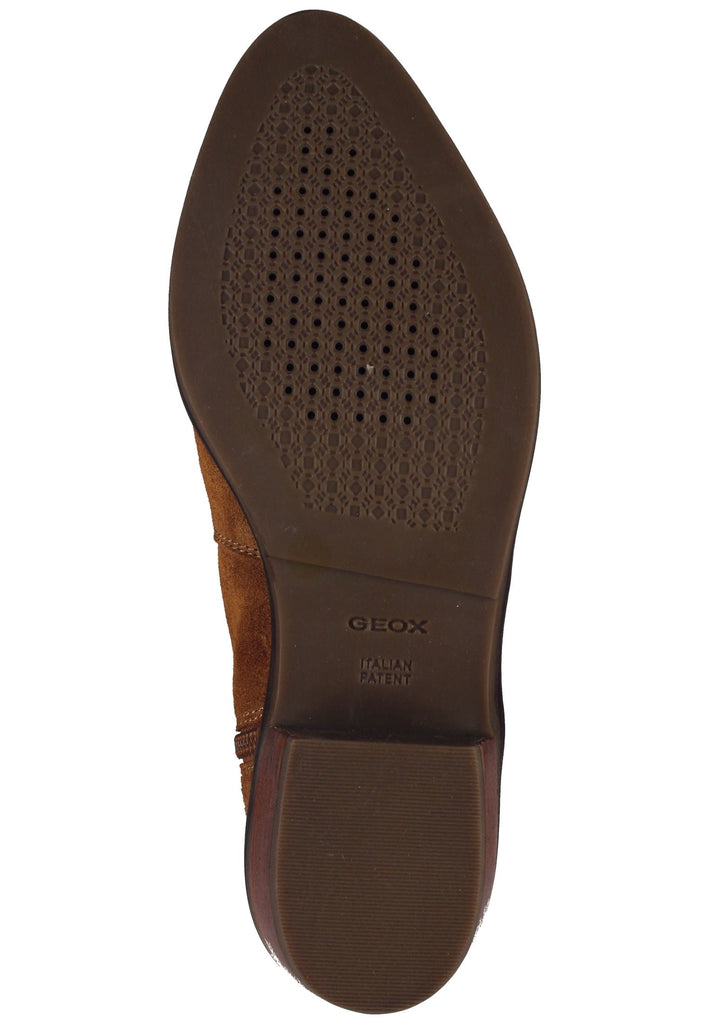 Geox Stiefelette Veloursleder Cognac