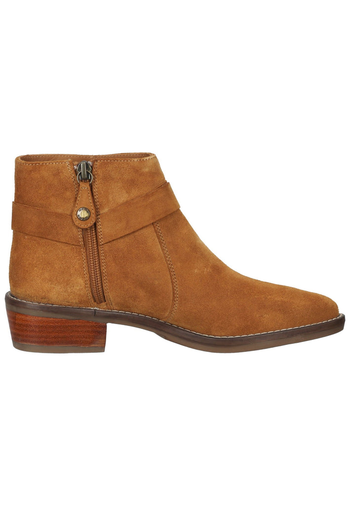 Geox Stiefelette Veloursleder Cognac