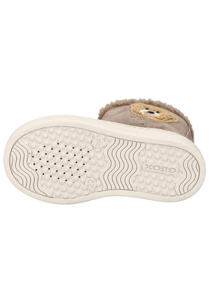 Geox Stiefelette Veloursleder Dunkelbeige Warmfutter