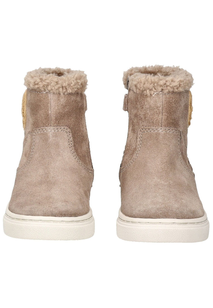 Geox Stiefelette Veloursleder Dunkelbeige Warmfutter