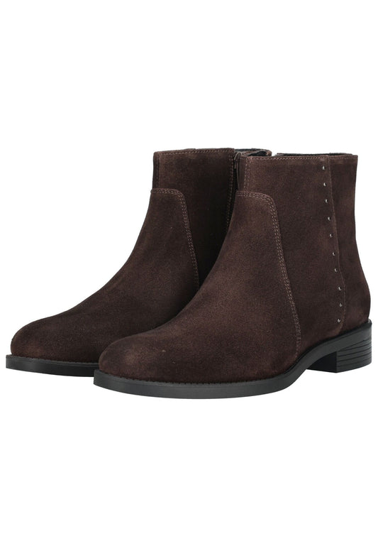 Geox Stiefelette Veloursleder Dunkelbraun