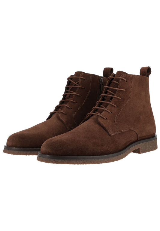 Geox Stiefelette Veloursleder Dunkelbraun