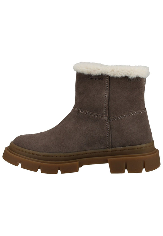 Geox Stiefelette Veloursleder Grau Warmfutter