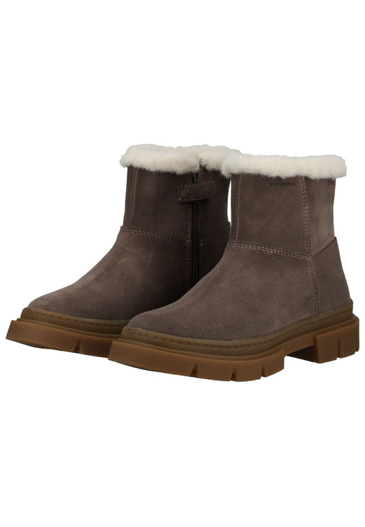 Geox Stiefelette Veloursleder Grau Warmfutter