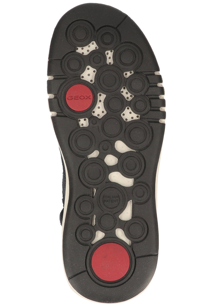 Geox Stiefelette Veloursleder/Synthetik Navy/Rot