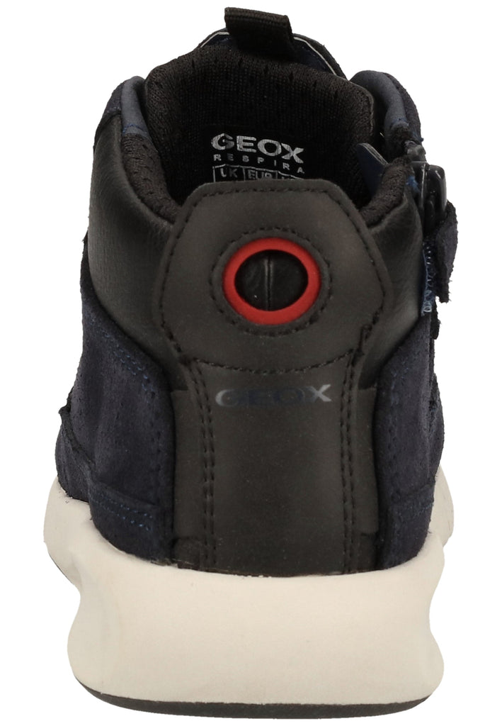 Geox Stiefelette Veloursleder/Synthetik Navy/Rot