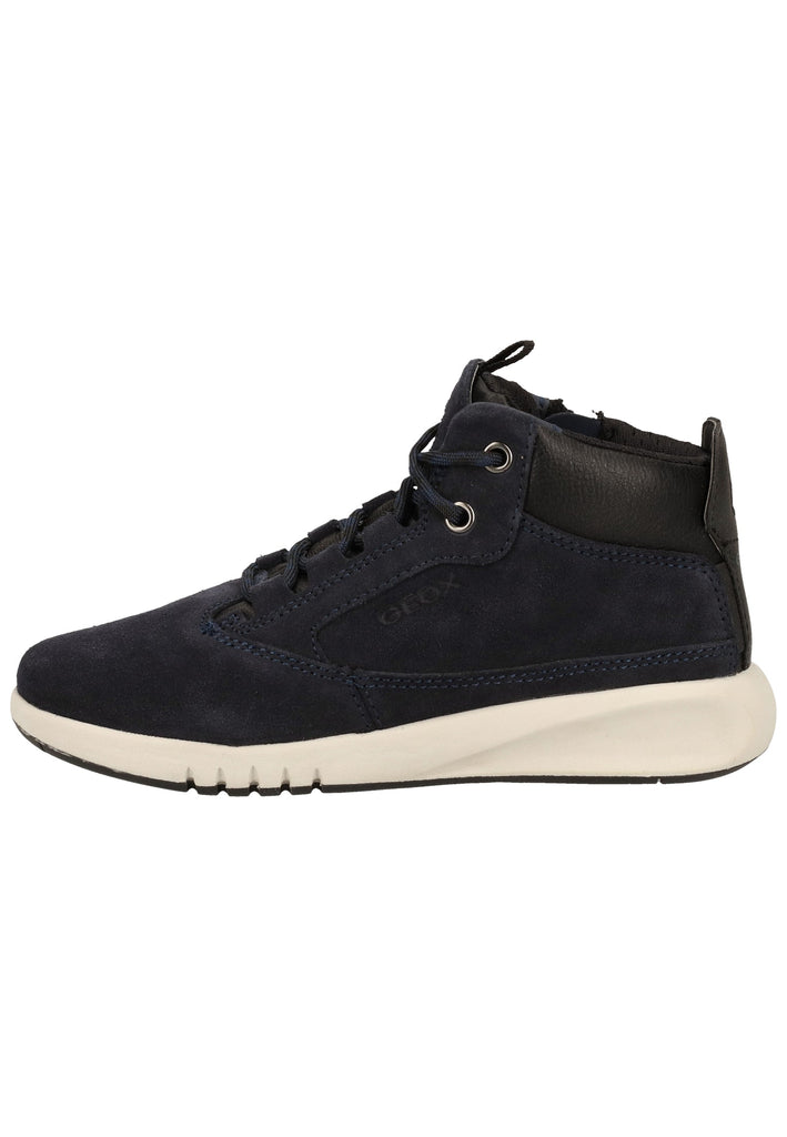 Geox Stiefelette Veloursleder/Synthetik Navy/Rot