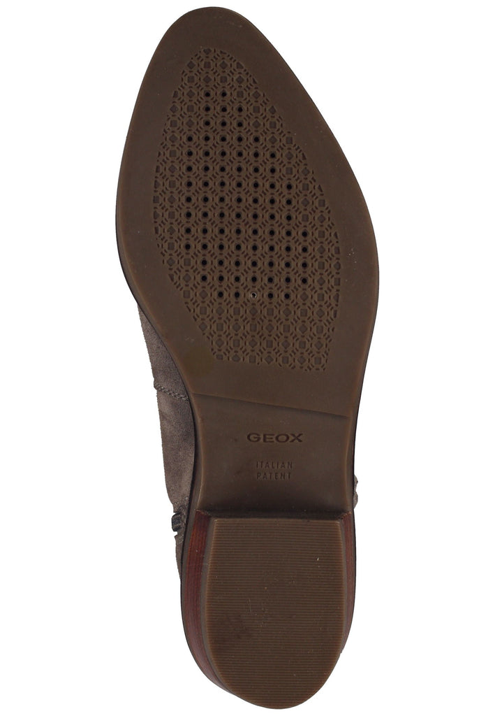 Geox Stiefelette Veloursleder Taupe