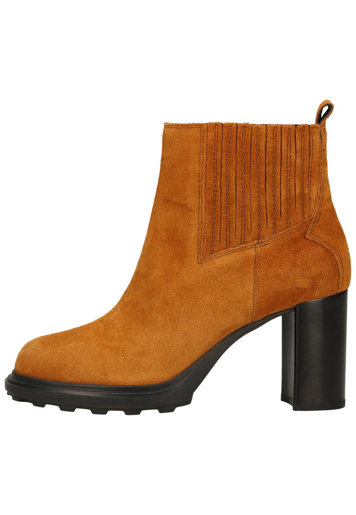 Geox Stiefelette Veloursleder/Textil Cognac