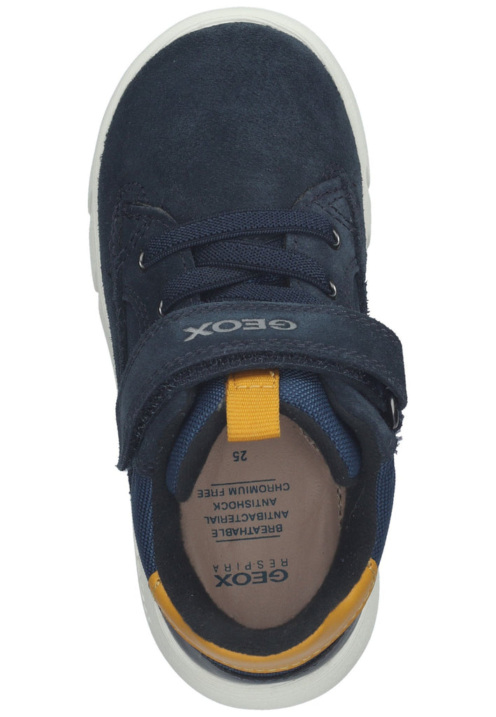 Geox Stiefelette Veloursleder/Textil Navy/Gelb