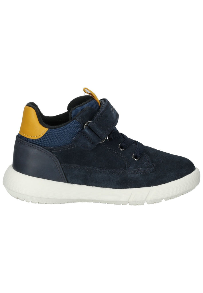 Geox Stiefelette Veloursleder/Textil Navy/Gelb