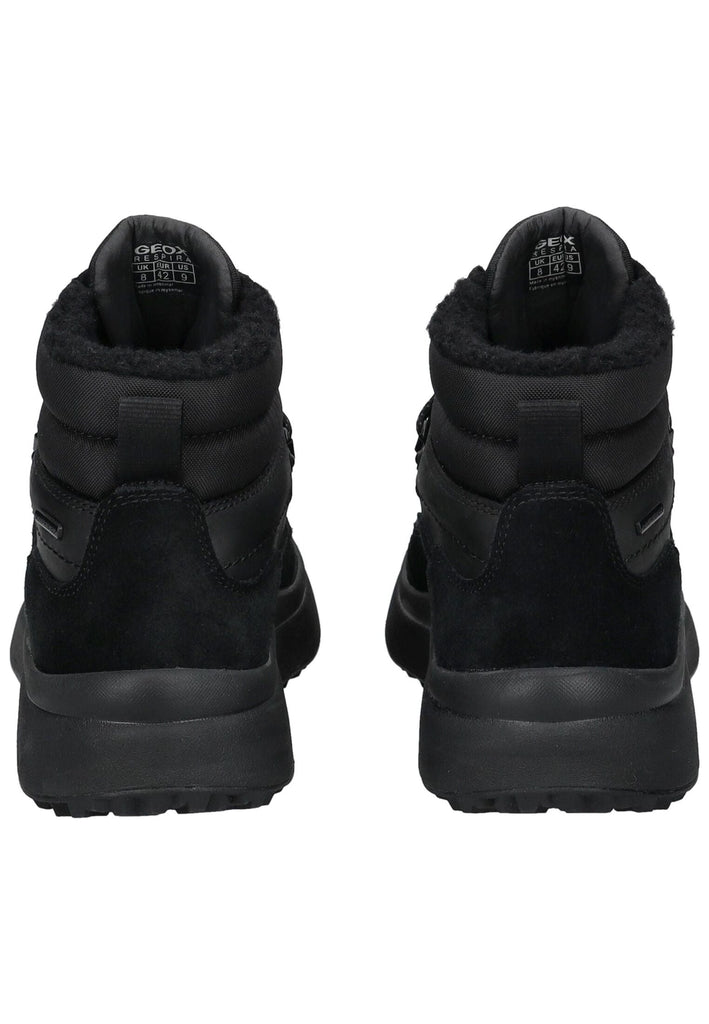 Geox Stiefelette Veloursleder/Textil Schwarz Warmfutter