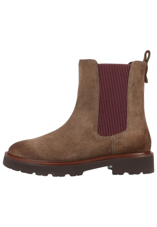 Geox Stiefelette Veloursleder/Textil Taupe