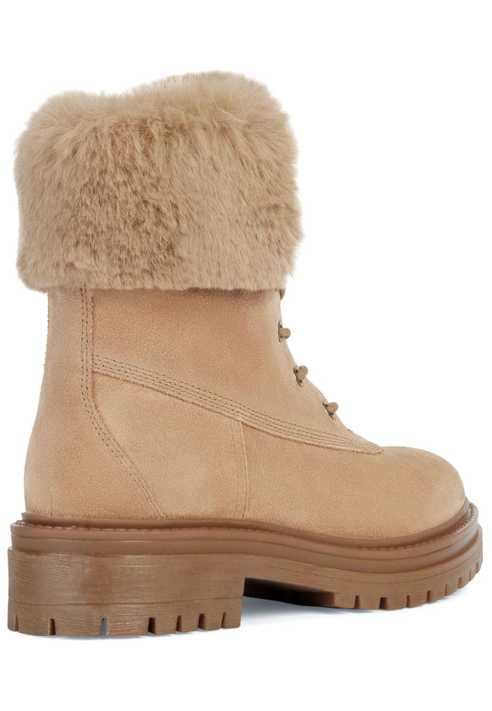 Geox Stiefelette Veloursleder/Textil Toffee