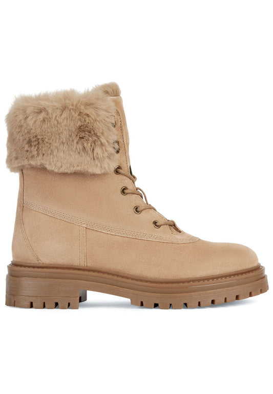 Geox Stiefelette Veloursleder/Textil Toffee