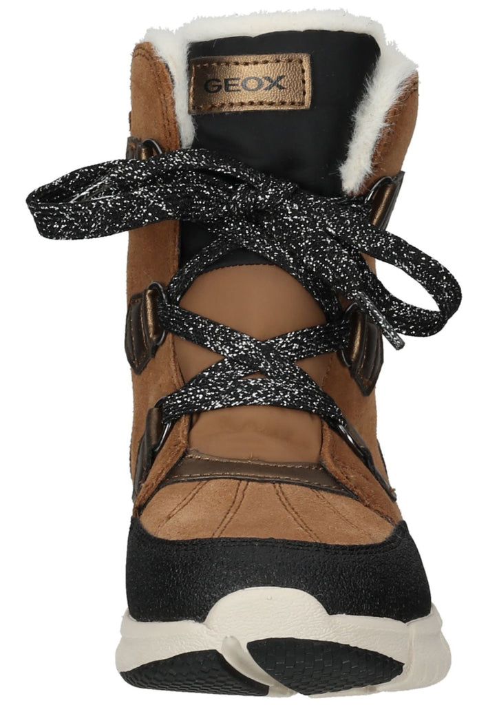 Geox Stiefelette Veloursleder/Textil Whisky Warmfutter