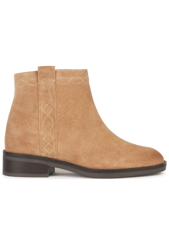 Geox Stiefelette Veloursleder Toffee