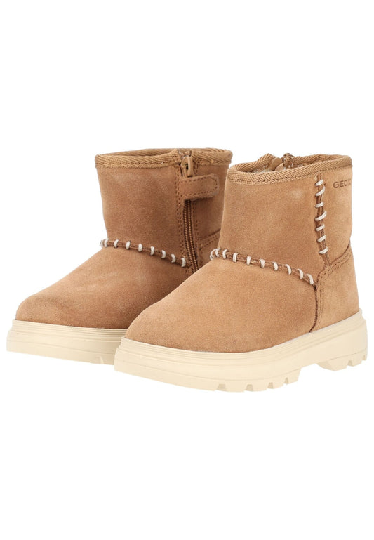 Geox Stiefelette Veloursleder Whisky Warmfutter