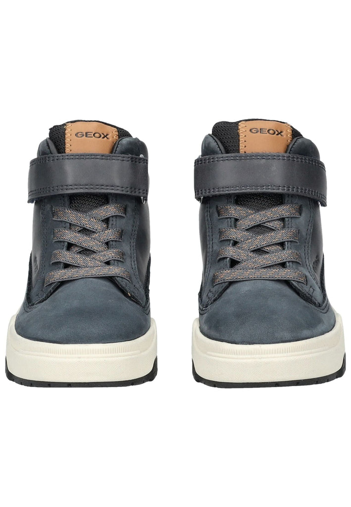 Geox Stiefelette Veolurs/Textil/Synthetik Navy/Schwarz Warmfutter