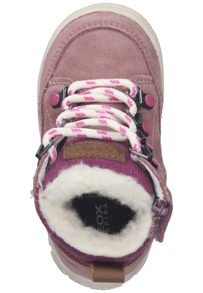 Stiefeletten Geox Stiefelette Leder/Textil Rose