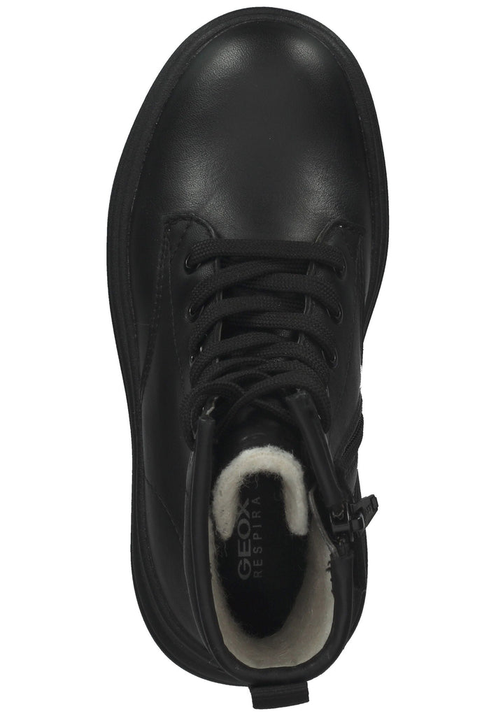 Stiefeletten Geox Stiefelette Nappaleder Schwarz Warmfutter