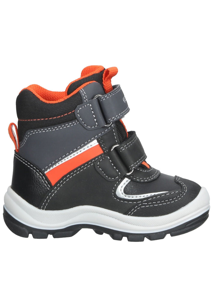 Stiefeletten Geox Stiefelette Synthetik Schwarz/Orange