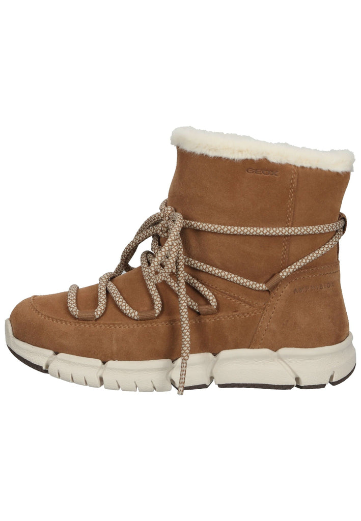 Stiefeletten Geox Stiefelette Veloursleder Whisky