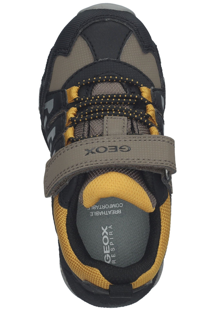 Geox Wanderschuhe Lederimitat/Textil Braun/Gelb