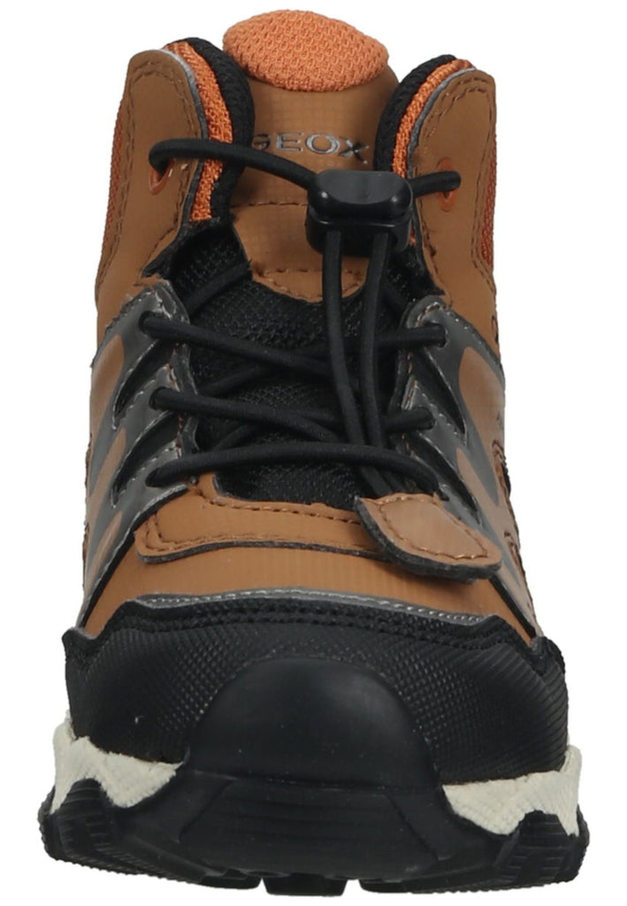 Geox Wanderschuhe Lederimitat/Textil Braun/Schwarz
