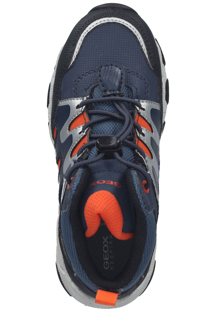 Geox Wanderschuhe Lederimitat/Textil Navy/Orange