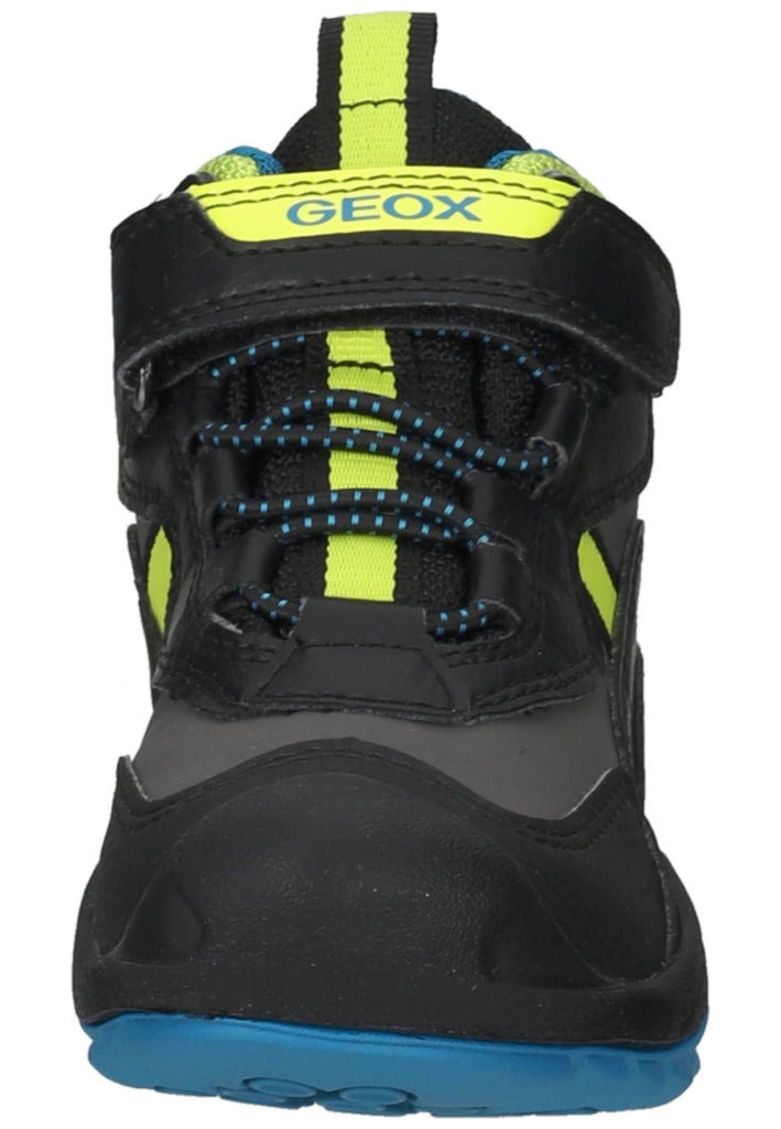 Geox Wanderschuhe Lederimitat/Textil Schwarz/Gelb