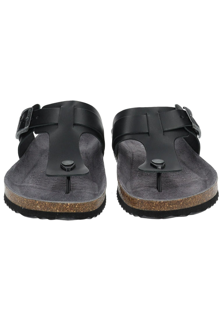 Geox Zehensteg Leder Schwarz