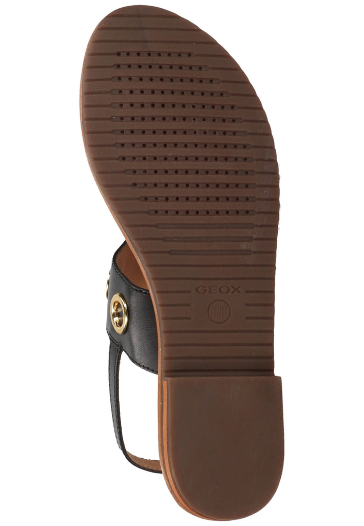 Geox Zehensteg Leder Schwarz