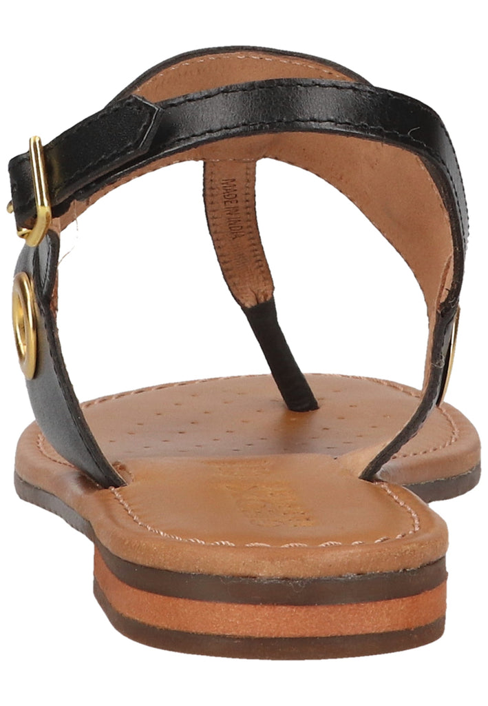 Geox Zehensteg Leder Schwarz