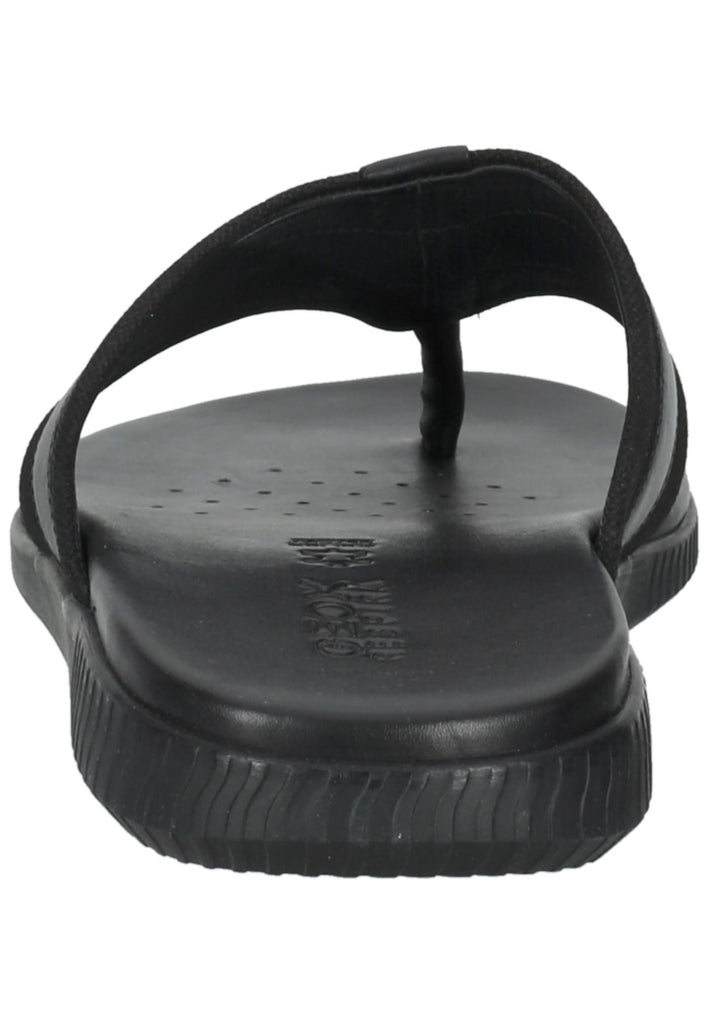 Geox Zehensteg Leder/Textil Schwarz