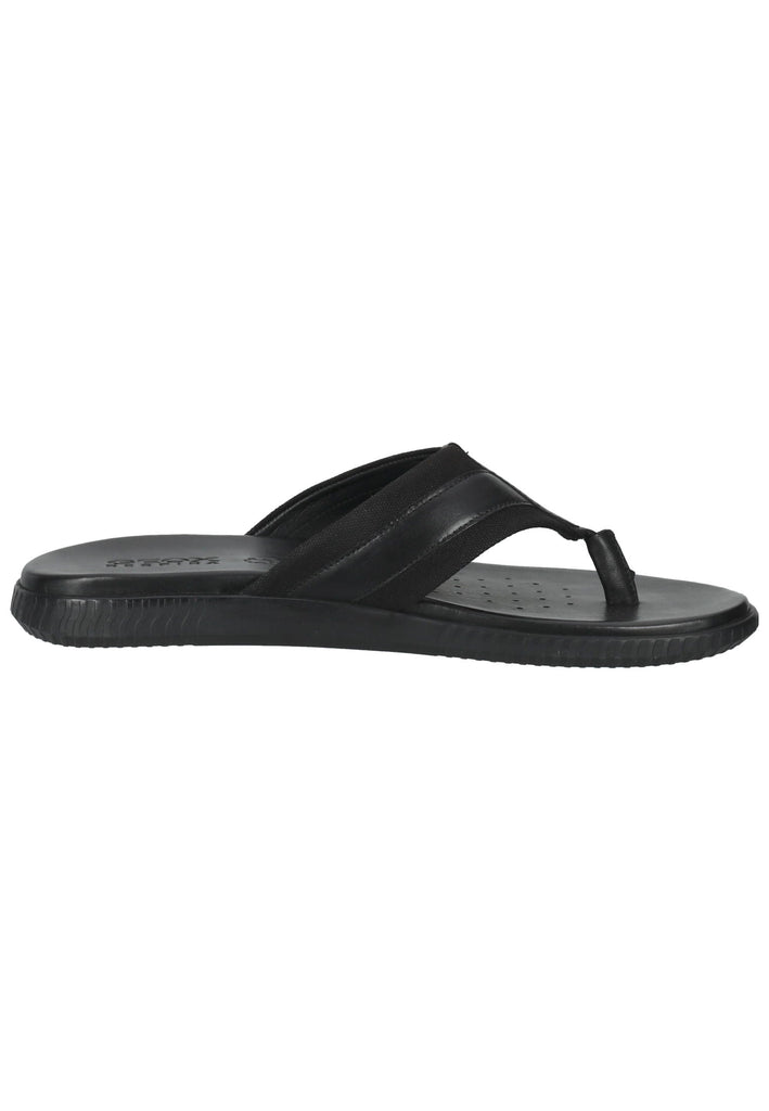 Geox Zehensteg Leder/Textil Schwarz