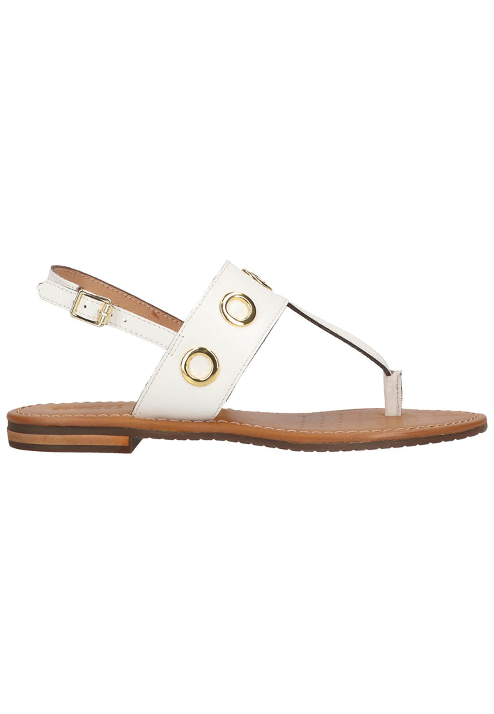 Geox Zehensteg Leder Weiß