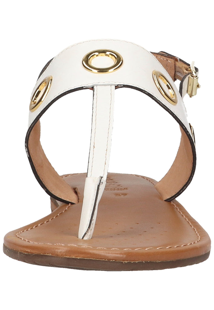 Geox Zehensteg Leder Weiß