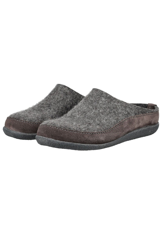 Haflinger Hausschuhe Filz Anthrazit