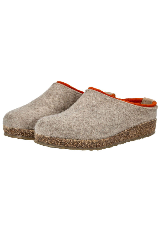 Haflinger Hausschuhe Filz Beige