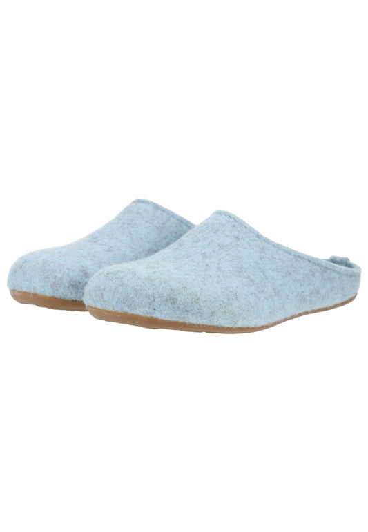 Haflinger Hausschuhe Filz Blau